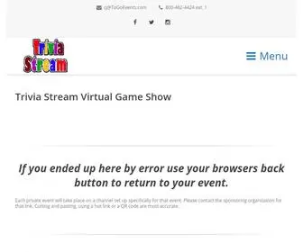 TriviastreamGameshow.com(Trivia Stream Game Show) Screenshot