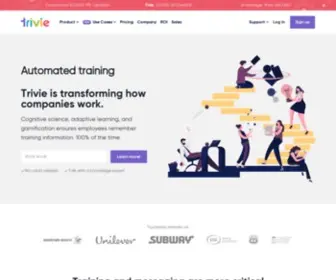 Trivie.com(Employee training platform) Screenshot