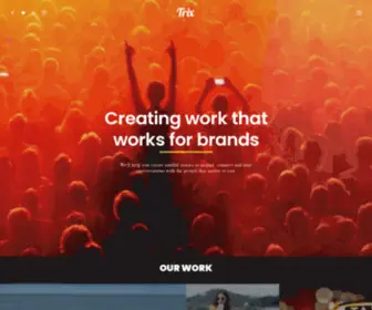 Trixcorp.com(Creative Design Agency in Dubai) Screenshot