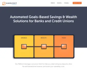 Trizic.com(The Harvest Platform unifies your customer’s wealth journey across the entire bank. Our platform) Screenshot