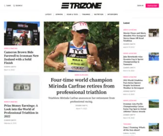 Trizone.com.au(Where triathletes come to read) Screenshot