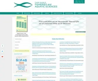 TRjfas.org(Turkish Journal of Fisheries and Aquatic Sciences) Screenshot
