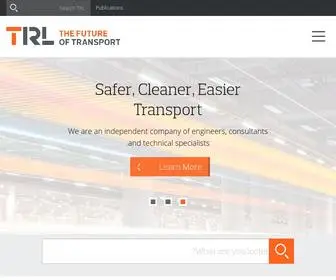 TRL.co.uk(The Future of Transport) Screenshot