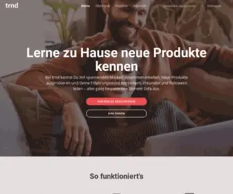 TRND.de(Neue Produkte kennenlernen & mit Marken zusammenarbeiten) Screenshot