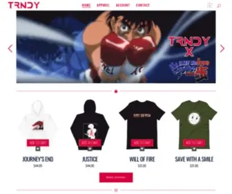 TRNdyapparel.com(TRNDY Apparel) Screenshot