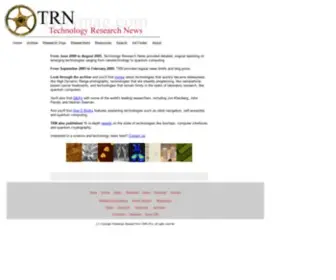 TRnmag.com(Technology Research News) Screenshot