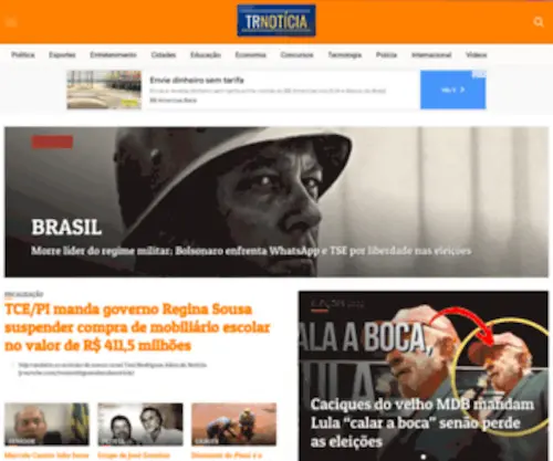 Trnoticia.com.br(Trnoticia) Screenshot