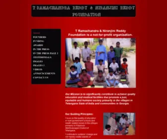 TRNrfoundation.org(T Ramachandra & Niranjini Reddy Foundation) Screenshot