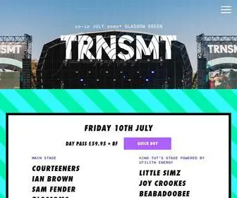 TRNSMtfest.com(TRNSMT Festival) Screenshot