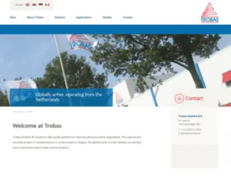 Trobas.com(Welcome at Trobas Gelatine B.V) Screenshot