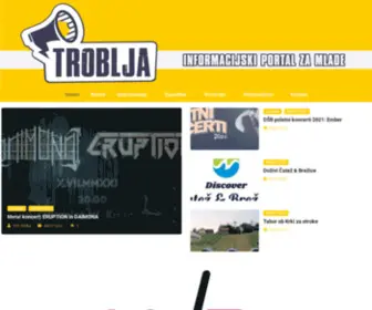 Troblja.info(Informacijski portal za mlade v Posavju) Screenshot