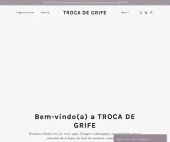 Trocadegrife.com.br(TROCA DE GRIFE) Screenshot