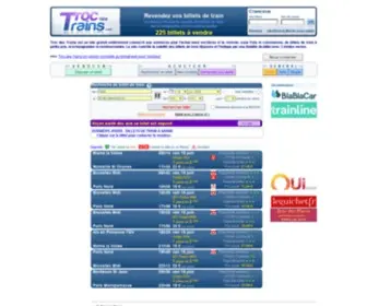 TroCDestrains.com(Troc des Trains) Screenshot