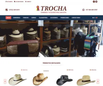 Trocha.com.co(Sombreros y Accesorios para Caballistas) Screenshot