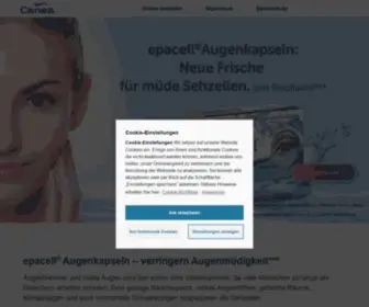 Trockene-Augen-Canea.de(Epacell® Augenkapseln bei Augenbrennen) Screenshot