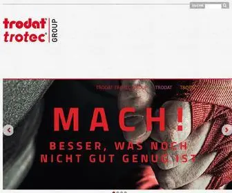 Trodat-Trotec.com(Geschäftsbereiche) Screenshot