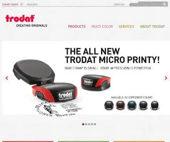 Trodat.net(The new trodat stamps corporate website) Screenshot