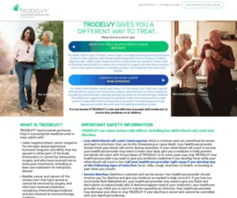 Trodelvy.com(TRODELVY® (sacituzumab govitecan) Screenshot