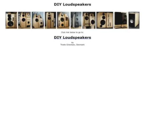 Troelsgravesen.dk(DIY Loudspeaker Projects Troels Gravesen) Screenshot