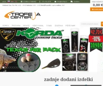 Trofeja.si(Ribiška trgovina Trofeja Center) Screenshot