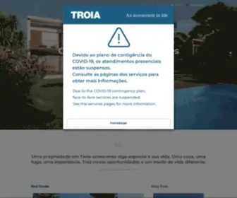 Troiaresort.pt(TROIA, Portugal: Casas de Férias e Imóveis de Luxo) Screenshot