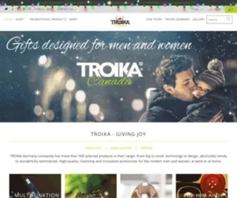 Troikacanada.com(Gifts designed for men and women) Screenshot