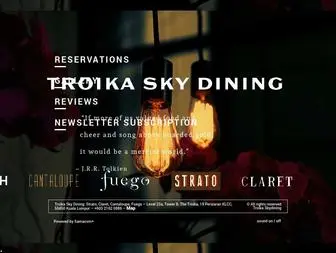 Troikaskydining.com(Troika Sky Dining) Screenshot