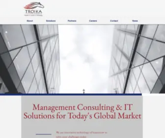 Troikasol.com(Award-Winning Management Consulting) Screenshot