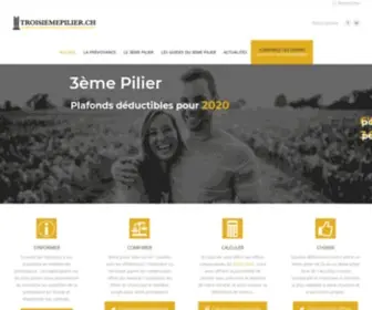 Troisiemepilier.ch(Le site de référence du 3ème pilier) Screenshot
