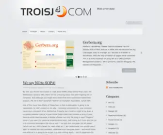 Troisj.com(Web write data) Screenshot