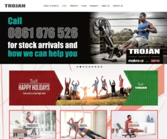 Trojanhealth.co.za(South Africa's Number 1 Home Fitness Equipment Brand) Screenshot