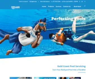 Trojanpoolservices.com.au(Pool Servicing Gold Coast) Screenshot