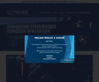 Trojantrolleys.co.za(Trojan Trolleys & Castors) Screenshot