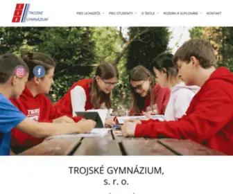 Trojskegymnazium.cz(Trojské gymnázium) Screenshot