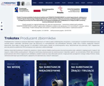 Trokotex.com.pl(Zbiorniki przemysłowe) Screenshot