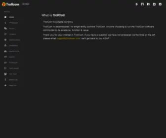 Trollcoin.com(TrollCoin) Screenshot