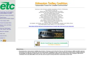 Trolleycoalition.org(Edmonton Trolley Coalition) Screenshot