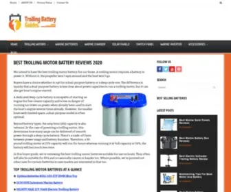 Trollingbatteryguides.com(Best Trolling Motor Battery Reviews 2020 with Comparison Chart) Screenshot