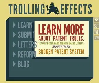 Trollingeffects.org(Trolling Effects) Screenshot