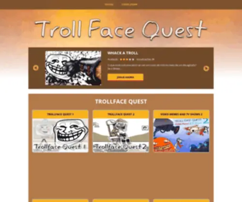 Trolljogos.com(Todos TrollFace Quest Jogos) Screenshot
