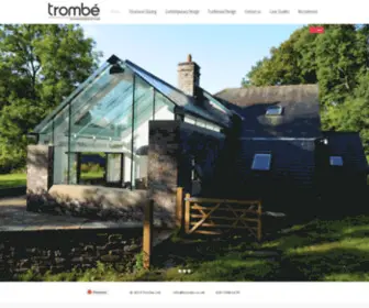Trombe.co.uk(The Architecture of Glass) Screenshot