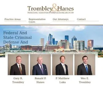 Trombleyhaneslaw.com(Trombley & Hanes) Screenshot