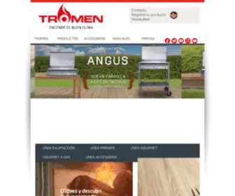 Tromen.com(Calefactores para el hogar) Screenshot