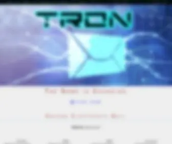 Tron.com(TRON Secure Email Solutions) Screenshot