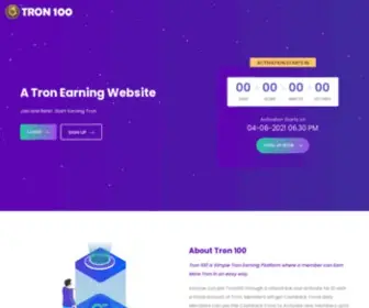 Tron100.biz(Tron 100) Screenshot