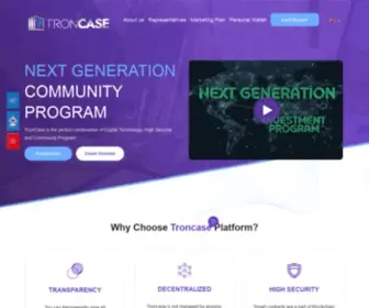 Troncase.pro(DApp) Screenshot