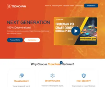 Tronchain.space(DApp) Screenshot