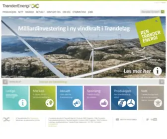 Tronderenergi.no(TrønderEnergi) Screenshot