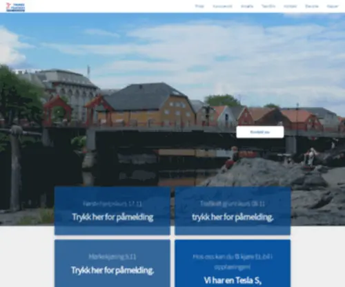 Trondheimtrafikkskole.no(Velkommen til oss) Screenshot