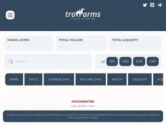 Tronfarms.org(Yield farming) Screenshot